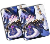 MERCHANDMANIA PACK 2 ALFOMBRILLAS MEDIANAS fanart policia tsundere juego anime mousepad raton videojuego pc