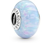 Pandora Moments Charm en plata de ley Azul Océano Opalescente 791691C01 , para Mujer