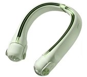 Ventilador de cuello sin aspas, enfriamiento de cuello de 360°, 3 velocidades, recargable por USB-C