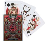 Fournier Theory11 USPCC Baraja poker Avengers red Los vengadores roja Héroes Marvel Cine Película Magos Trucos Ilusionismo Cartas Magia Adultos Colección Coleccionable Jugar Cartas Juego mesa Regalo ideal Espectáculo Escenario