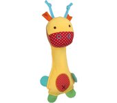 Sonajero para bebé, dispositivo incorporado para bebé, palo de agarre manual, juguete de peluche súper lindo, marioneta de mano