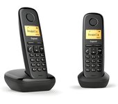 Teléfono Inalámbrico Gigaset A170 Duo Dect + 1 Supletorio - Identificador de Llamadas - Bloqueo de Teclado - Control de Volumen