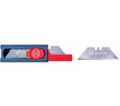 Bosch Professional - Navaja universal con cuchilla retráctil (cuchillas trapezoidales, set 10 hojas)
