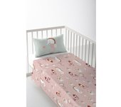 JUEGO DE SÁBANA CUNA/MAXICUNA INFANTIL BEBÉ 100% ALGODÓN SEAHORSE B HACIENDO EL INDIO FABRICADO EN ESPAÑA