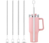 Heavy-Duty Straw Cleaning Brushes for Stanley Tumbler, 6mm & 10mm Straw Cleaning Brush for different straw sizes - 4 Pack