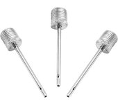 Aguja para bomba de aire de fútbol, paquete de 3, de acero inoxidable, ideal para inflar balones de fútbol, baloncesto, fútbol, voleibol y todos los demás balones deportivos.