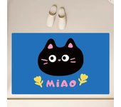 Cute Black Cat Bath Mat Diatom Mud Non Slip Cartoon Doormat Super Absorbent Kitchen Rug Toilet Floor Carpet Home Room Decoration