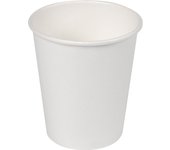 Algon - Set de Vasos 50 Unidades Blancos de Cartón 120cc - Ecológicos y Resistentes, Versátiles y Prácticos
