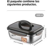 WORTHBUY Sealed Food Storage Box Oven Heating Portable 304 Stainless Steel Fruit Vegetable Storage Container Preservation Box