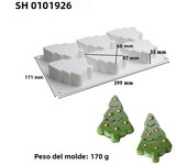 Christmas Tree Snowflake Christmas Decoration Tools Christmas Hat Silicone Cake Molds Kitchen Bakeware Mousse Chocolate Moluds