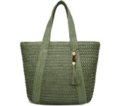 Straw Beach Bags for Women Woven Beach Tote Bag Casual Boho Large Shoulder Handbags Purse for Vacation Holiday