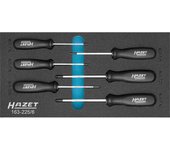 HAZET 163-225/6 Juego de destornilladores TORX®: Perfil TORX® interior T10 – T30 Número de herramientas: 6