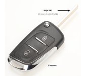jingyuqin CE0523 Modified Key Shell For Peugeot 306 407 807 Partner For  Remote VA2/HU83 Blade Entry Fob Case 2/3 Button