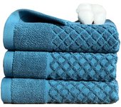 Verde Toalla de Mano 100% Algodón Caléndula 3 Toallas de Mano Baño Absorbente Juego de 3