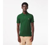 Polo Verde Lacoste L.12.12 Slim Fit en Petit Piqué