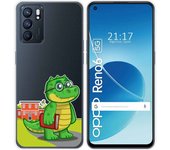 Funda Silicona Transparente para Oppo Reno 6 5G diseño Coco Dibujos