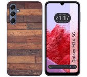 Tumundosmartphone Funda Silicona para Samsung Galaxy M34 5G diseño Madera 03 Dibujos