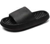Zapatillas Mujer,sandalias de baño, Baño de Masaje Baño Deslizamiento Secado rápido Toe Abierto Súper suave Cómoda Sandalias de Suela Gruesa Pantuvlas, Suela Gruesa extra de 4 cm, exterior para interior Playa, Playa.