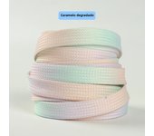 New Flats Sneakers Laces Fashion AF1/AJ Sports Shoelace 100/120/140/160/180CM 0.8CM Width Tie-dye Shoelaces Shoes Accessories