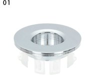 Bathroom Sink Round Hole Overflow Cover Basin Faucet Sink Hole Cover Six-foot Ring Insert Replacement