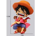 13cm Anime Figure One Piece Monkey D Luffy Roronoa Zoro Kawaii Toys Q Figural Nendoroid Car Decoration PVC Model Gift