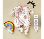 MiniFox Baby Girls Clothes 100% Cotton Soft Newborn Romper Jumpsuit For Babies Rabbit Cow Animas Print Infants Bodysuit Onesies