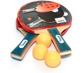 Softee SOFTEE Raquetas Ping Pong Tenis Mesa Saturn 2 Raquetas 3 Pelotas | Set de Pingpong Portátil