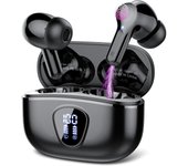 Auriculares inalámbricos, auriculares Bluetooth 5,3, auriculares Bluetooth with 40 horas de reproducción, auriculares inalámbricos intrauditivos Estéreo de graves, Pantalla LED