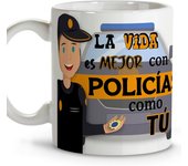 Taza Policía Local y Nacional – Tazas Originales y Personalizadas para Regalar – Regalo Único para Policías – Taza de Cerámica 330 ml – Detalle Perfecto para Profesionales de la Policía