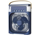 MAXHOME-Ventilador de aire acondicionado portátil, mini enfriador de aire evaporativo con luz LED de 7 colores,3 velocidades de viento,3 modos de pulverización,negro,azul y blanco