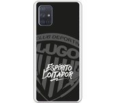 Funda original compatible con Samsung Galaxy A71 - Lugo Negro Espirito Loitador
