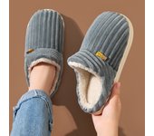 Zapatillas de algodón para hombre, parejas, interior, hogar, cálido, hogar, confinamiento en casa, zapatillas de lana, mujer, invierno