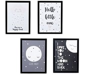 Set 4 Lamina Infantil con Marco 30x40 cm-DAMDAM GO