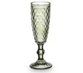 STARLEY-Set 6 Copa cava diamante verde 170 ml,Copa de diamante creativa , copas para champán