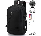 Mochila antirobo PARA EL Cargador portátil para Viajes de Negocios with Puerto de carga USB de bloqueo, mochila de trabajo impermeable para el Cargador portátil de 15,6 pulgadas