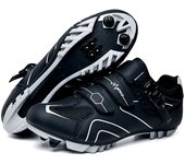 Mountain Bike Shoes Mens Cycling Shoes Quick Ratchet Buckle Compatible with SPD System Pedal for Indoor Outdoor Women MTB Shoes