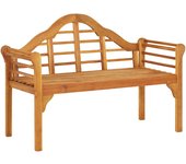 vidaXL Banco de jardín madera maciza de acacia 125 cm