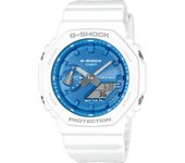 Reloj G-SHOCK GA-2100WS-7AER Casio Hombre Blanco Esfera Azul Sumergible (200 Metros) ESTÁNDAR