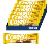CORNY Big Barritas Cereales de Chocolate y Banana. Pack 6x50gr