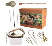 Children’s Bug Observation Box with Magnifying Glass and Mesh Pocket for Catching Insects - Transparent Feeding Collector Jar