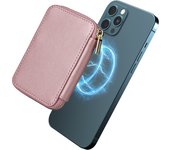 CAESBON For Apple/IPhone16 Pro Max 15/14/13/12 Pro Magnetic Leather Wallet For Magsafe Wallet Card Holder With RFID Blocking