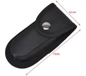 1Pcs Black Nylon Knife Sheath Bag For Folding Knife Tool Belt Case Also Available As Flashlight Holder