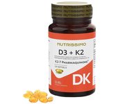 Nutrissimo D3 K2 2000Ui Pharmaquinone K2-T 120 Cápsulas
