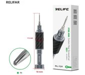RELIFE RL-729 Carbon Fiber Steel Cannon King Screwdriver Y0.6/0.8/+1.5/+2.5/T1 MobilePhone Tail Plug Disassembly Screwdriver Set