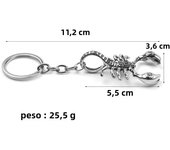 Hip hop Antique Scorpion Keychain Animal Pendant Fashion Punk Keyrings Men Car Key Holder Jewelry Gift