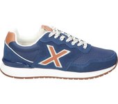 MUNICH | Zapatillas Munich Dash para Hombre – Deportivas en Color Azul con Detalles en Marrón y Blanco – Sneakers con Cordones – Estilo Casual – Cómodas – Versátiles y Combinables – Modelo 4150253