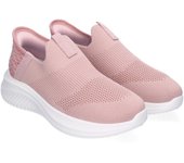 PuntoSalao Zapatillas deportivas cómodas sin cordones para mujer color rosa HT20-38