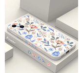 Case For iPhone 14 Pro Max Case For iPhone 15 Cases Romantic Garden Leaves Phone Case For iPhone 13 12 11 XS XR X 7 8 Plus Cover
