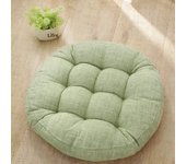 Thick Tufted Seat Cushion Natural Linen Round Floor Pillow Seating Cushion Home Décor Pouf for Meditation Yoga For Adult Kid Pad