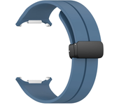 Magnetic Folding Buckle Band for Samsung Galaxy Watch Ultra 47mm Silicone Strap for Galaxy Watch 7 Ultra Watchband Bracelet